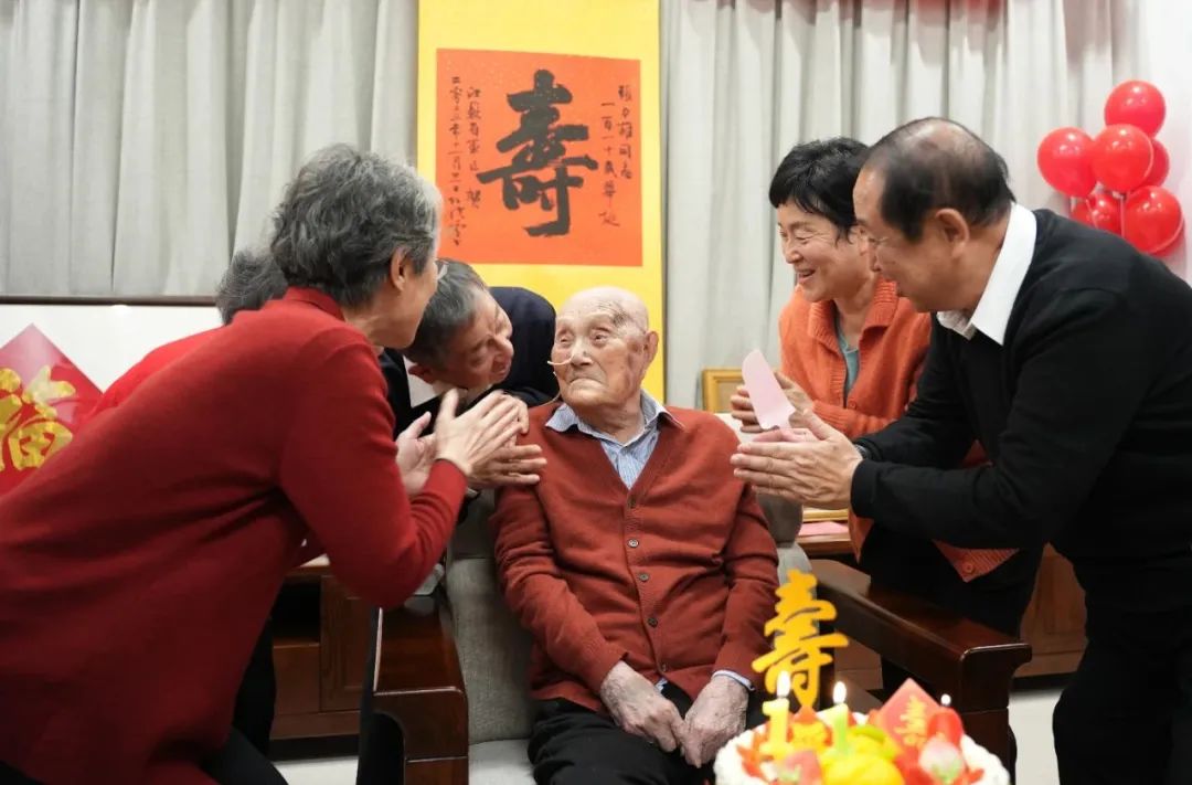 开国少将张力雄的110岁寿诞现场。上杭县融媒体中心供图