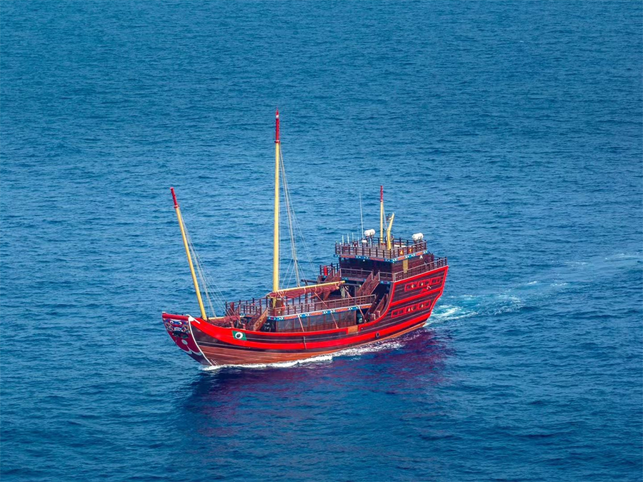 世界最大仿古福船“福寧”號。寧德市委宣傳部供圖